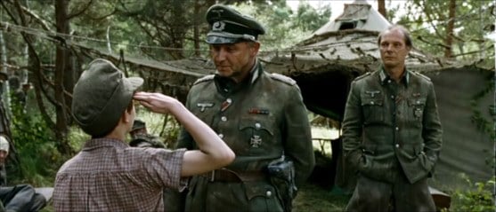 Peter reporting to the German commander Peter reporting to the German commander