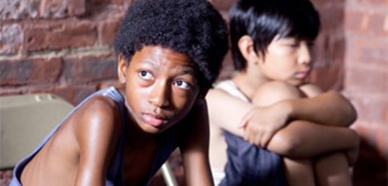 Skylan Brooks and Ethan Dizon in The Inevitable Defeat of Mister & Pete Skylan Brooks and Ethan Dizon in The Inevitable Defeat of Mister & Pete