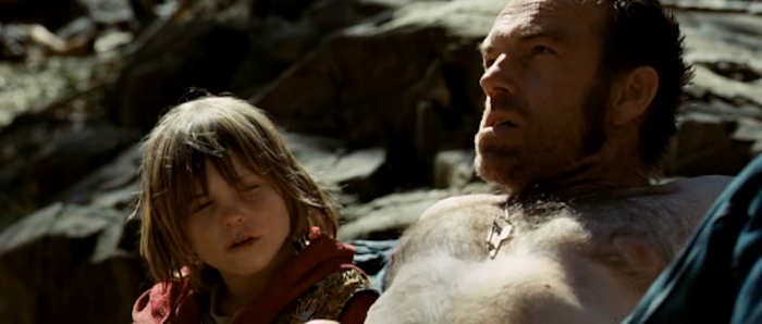 Father and son on the run . Scene from Last Ride (2009)
